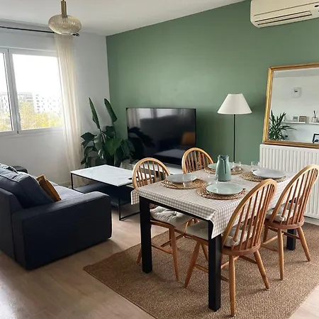 Apartment 3 Chambres, Terrasse, Parking, Clim' Bordeaux